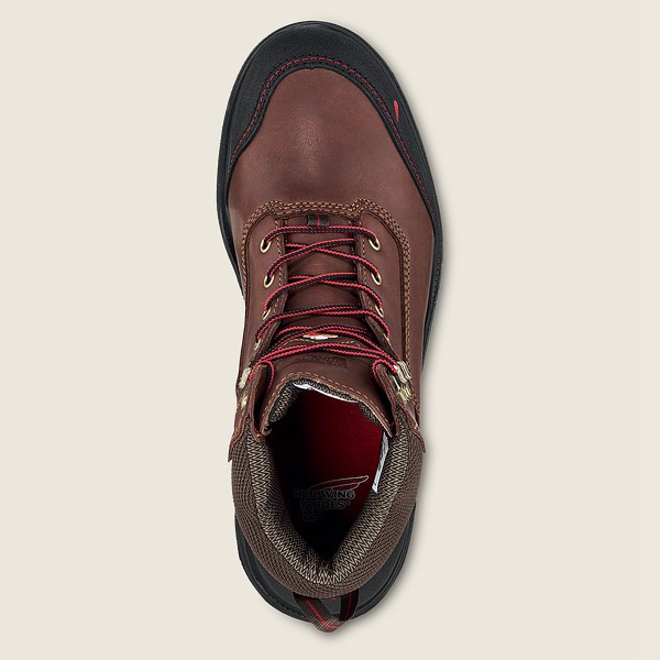 Red Wing Safety Boots Brown/Black - Red Wing Mens Brnr Xp - 6-inch Waterproof Csa Toe - MNQEB-8641